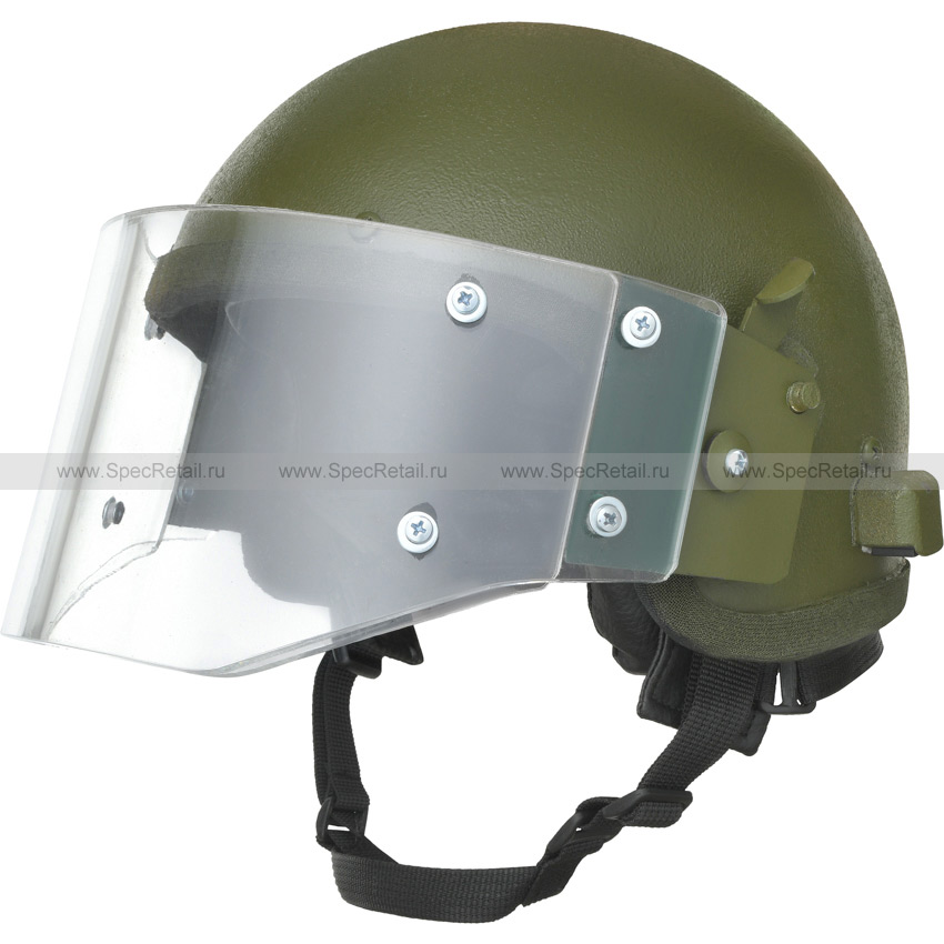 Шлем ЗШ-1-2МР с визором, радиофицированный  (Gear Craft) (реплика) (Olive)