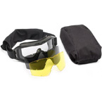 Очки противоосколочные (Daisy) Tactical (3 сменные линзы) (Black)