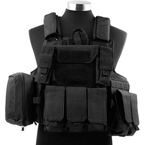 Разгрузочный жилет CIRAS с подсумками (Black)