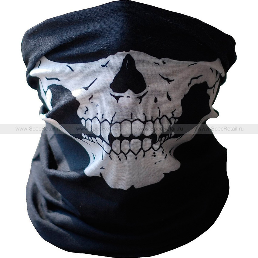 Шарф-маска из микрофибры (Black-White)