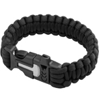 Паракордовый браслет (свисток, огниво) (Black)