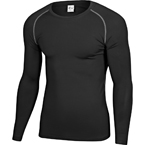 Футболка с длинными рукавами, облегающая (Black)
